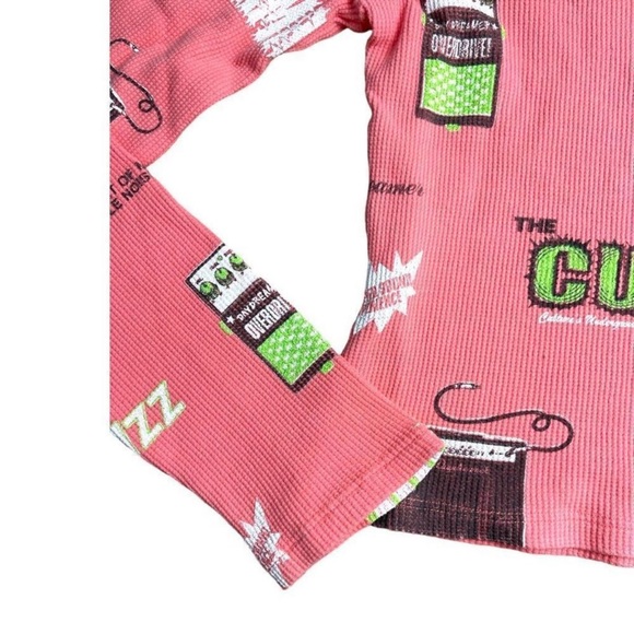 Daydreamer Records Amplified Thermal Crop Top Pink Size Large - Picture 9 of 14